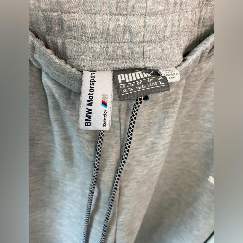 BMW X Puma Grey Sweatpants Size XL - Picture 2 of 4
